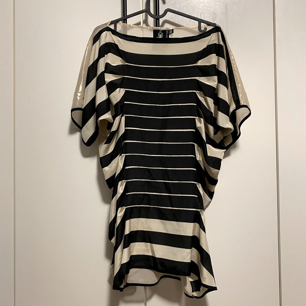 Twelve by Twelve Semi-Transparent Black/Gold Tunic